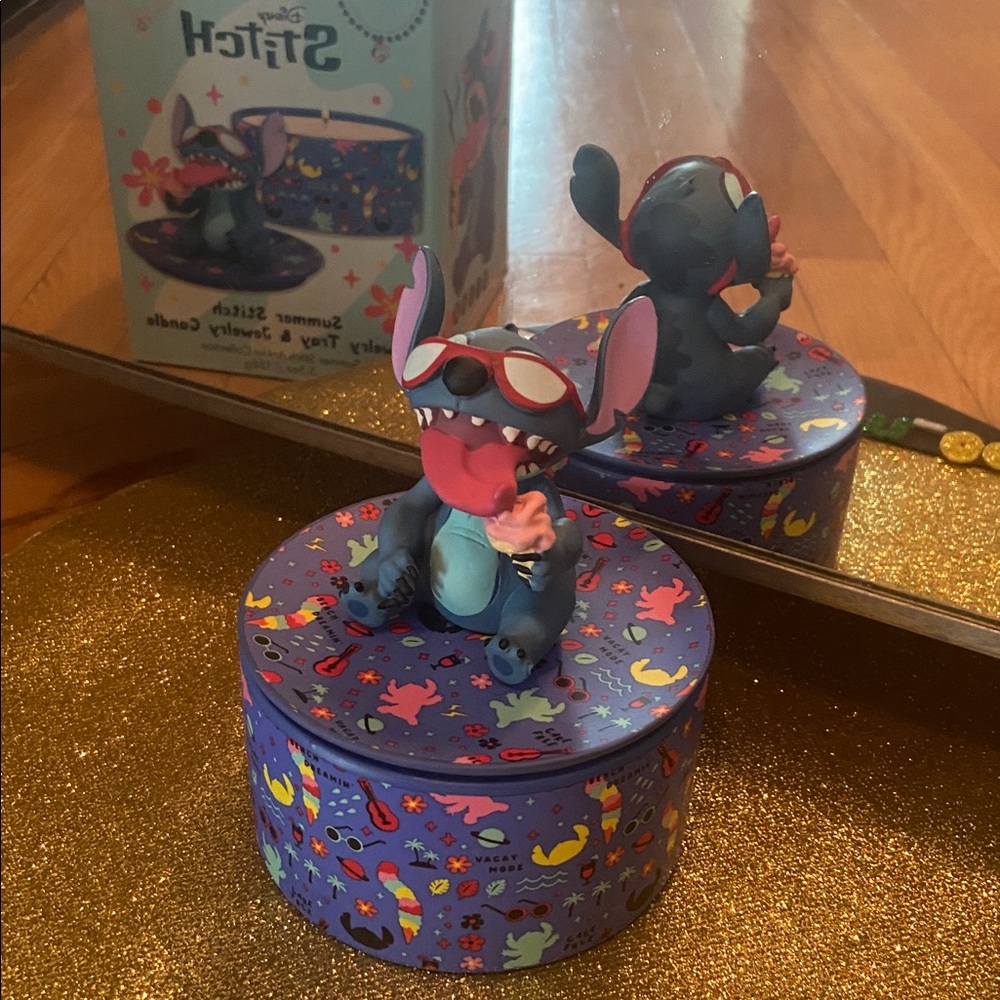 🍭🍦😎 Disney Stitch summer candle/jewelry holder ***NO JEWELRY***